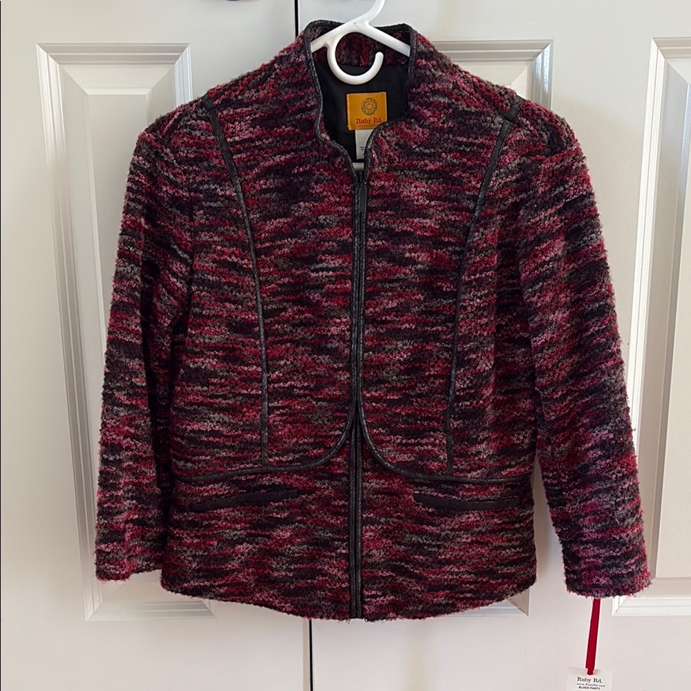 3/4 sleeve knit blazer